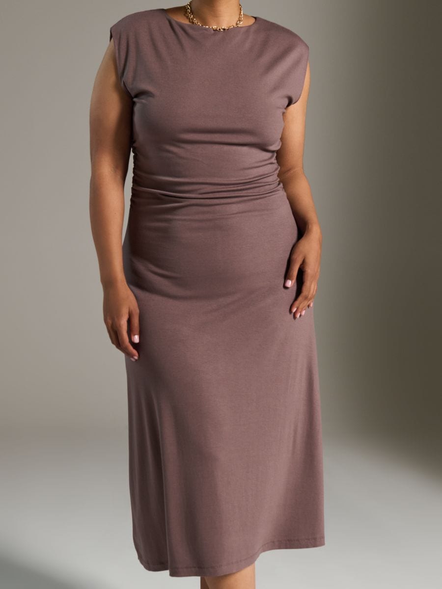 Sinsay Women's Khaki Fuffled Dress | Sinsay In Lebanon