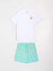 Sinsay Men's Pajama Set White Light Blue AYA