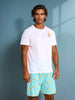 Sinsay Men's Pajama Set White Light Blue AYA