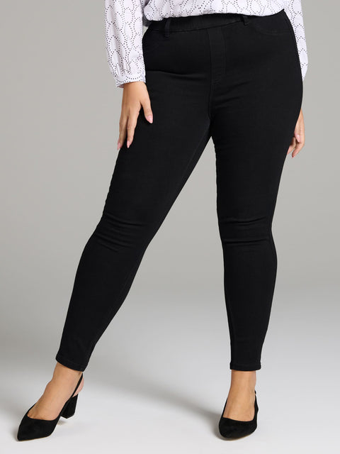 Sinsay Women's Black Plus Size Jeggings | Sinsay In Lebanon