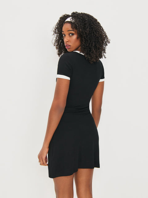 Sinsay Women's Black Striped Mini Dress  | Sinsay in Lebanon