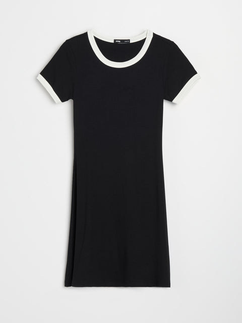 Sinsay Women's Black Striped Mini Dress  | Sinsay in Lebanon