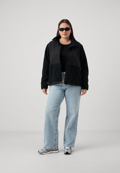 The North Face Women's Black Denali Zip-Front Long-Sleeve Jacket |The North Face In Lebanon