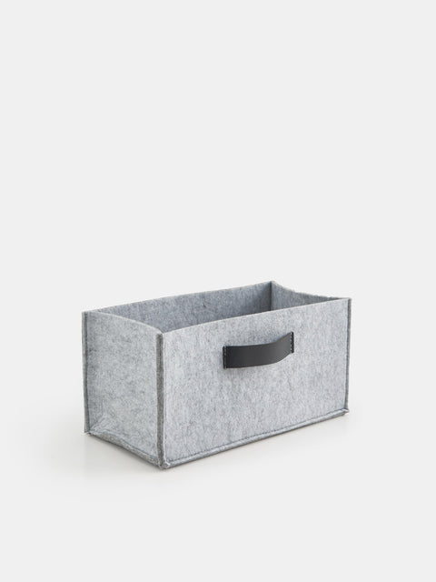 Sinsay Light Grey Faux Leather Storage Box | Sinsay In Lebanon