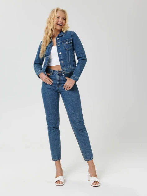 Sinsay  Women's Blue High waist Mom Jeans    | Sinsay in Lebanon