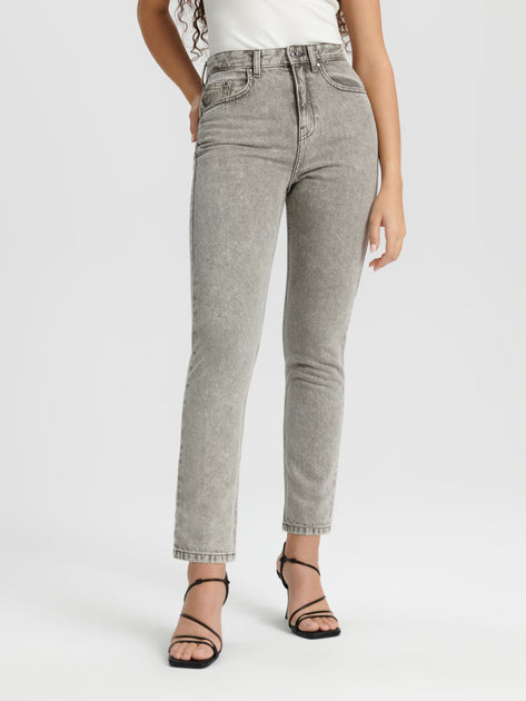 Sinsay Women's Grey Denim Jeans | Sinsay In Lebanon