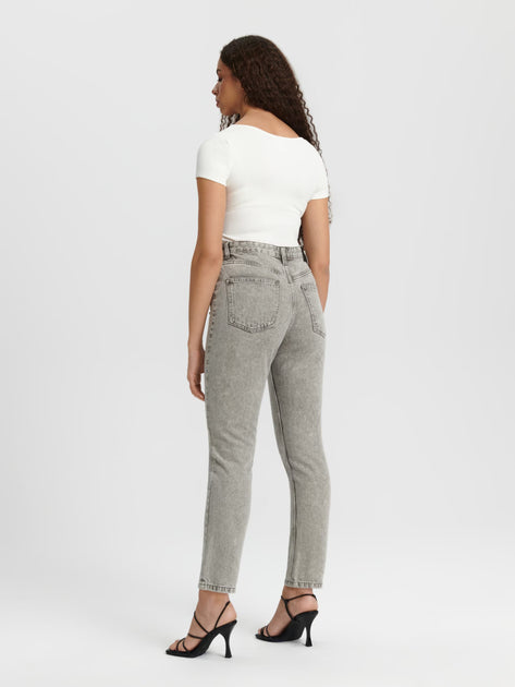 Sinsay Women's Grey Denim Jeans | Sinsay In Lebanon