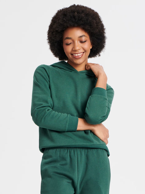 Sinsay Women's Dark Green Hoodie | Sinsay In Lebanon