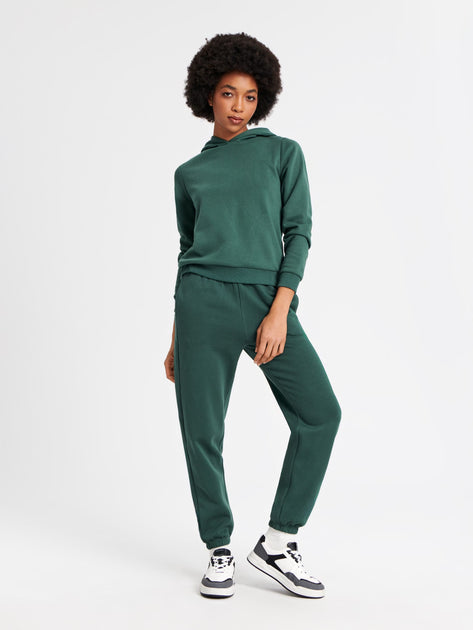 Sinsay Women's Dark Green Hoodie | Sinsay In Lebanon
