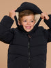 Sinsay Boy's Black Stand-Up Collar Puffer Jacket