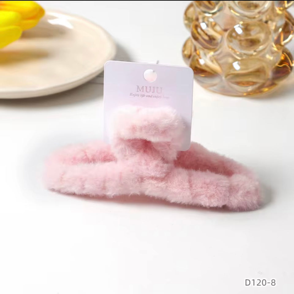 Muju Soft Rabbit Plush Clip Hair Claw Accessories | Muju In Lebanon