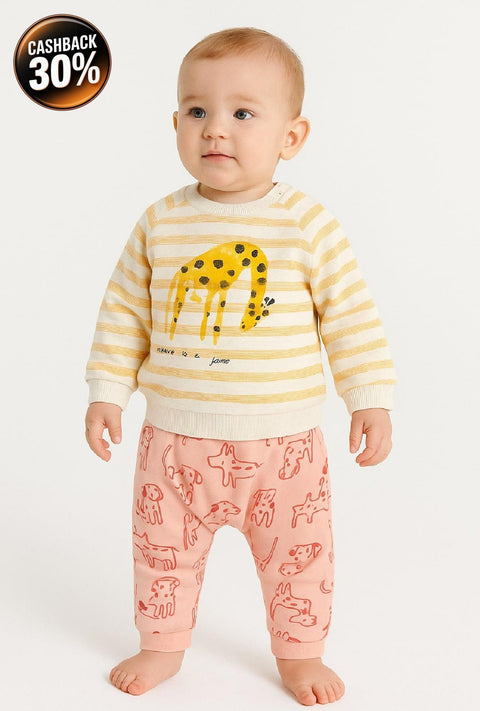 Reserved Baby Boy's Multi Color Printed Long Sleeve Sweatshirts| Reserved In Lebanon