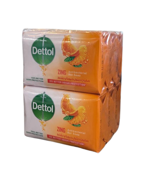 Dettol Zing Antibacterial Bar Soap