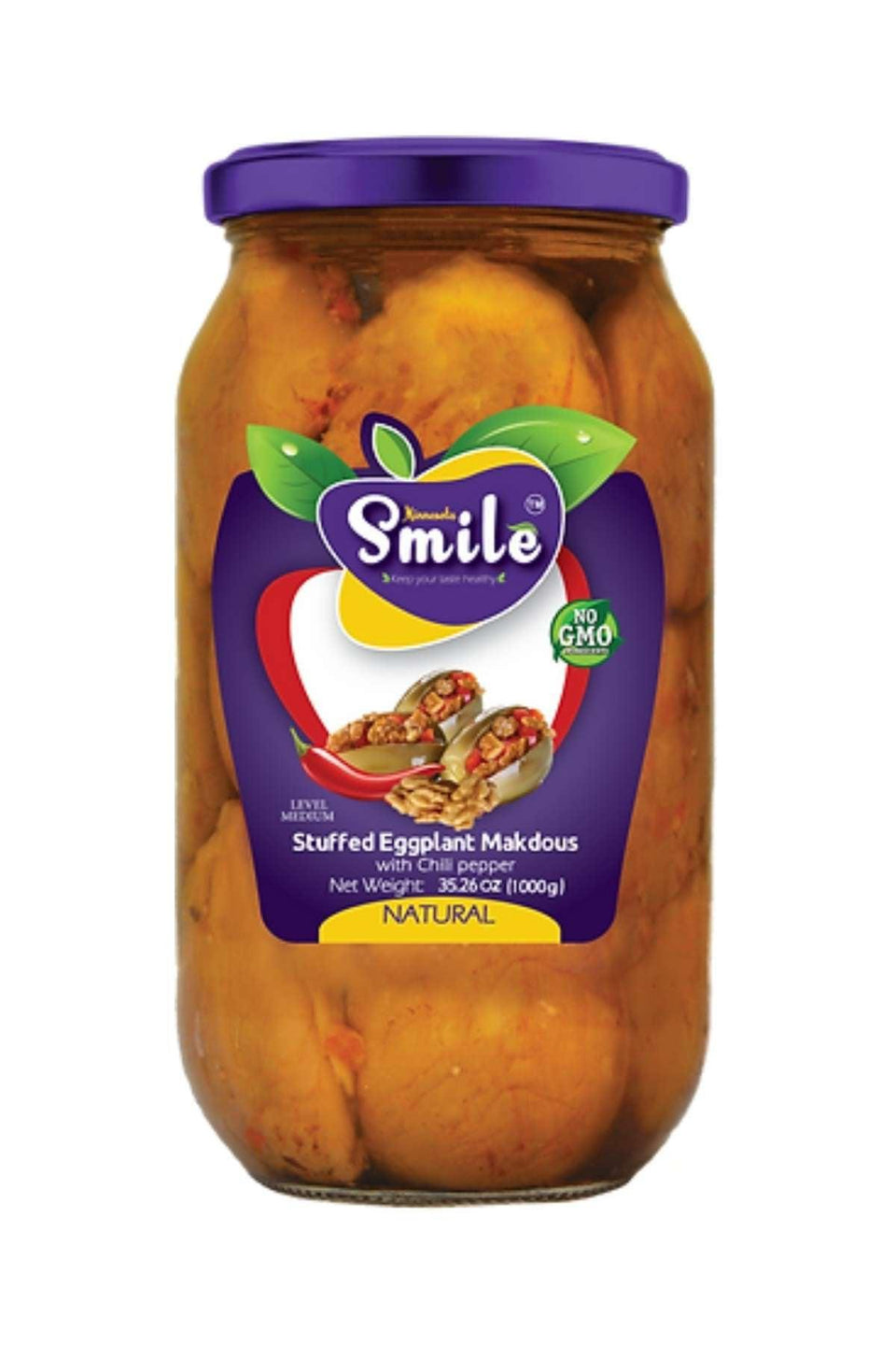 Minnesota Smile Stuffed Eggplant Makdous With Chili Pepper1000g | Minnesota Smile In Lebanon