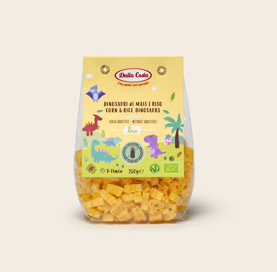 Dalla Costa Organic Corn & Rice Dinosaurs Pasta 250g | Dalla Costa In Lebanon
