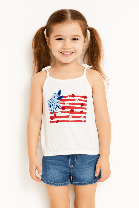 Carter's Girl's White Printed  Blouse | Carter's In Lebanon