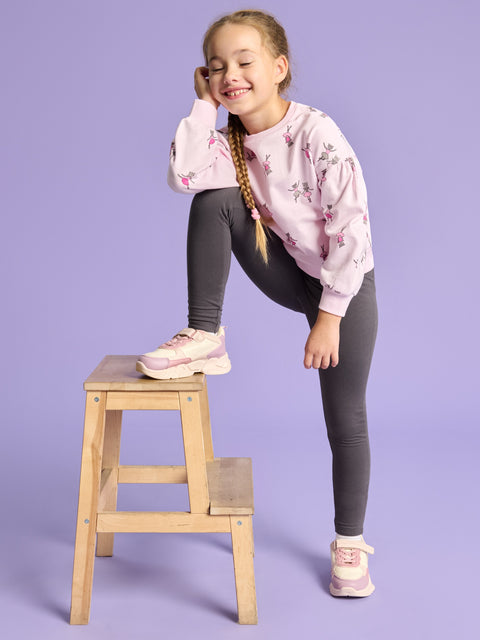 Sinsay Girl's Dark Grey Fitted Pant | Sinsay In Lebanon