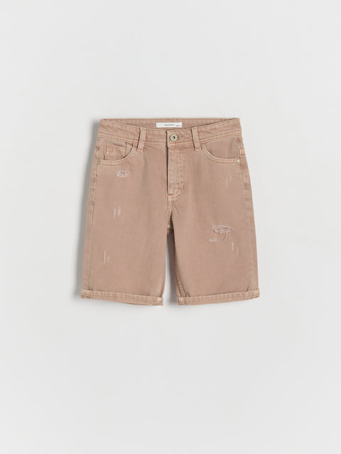 Reserved Boy's Beige Faded Denim Shorts | Reserved In Lebanon
