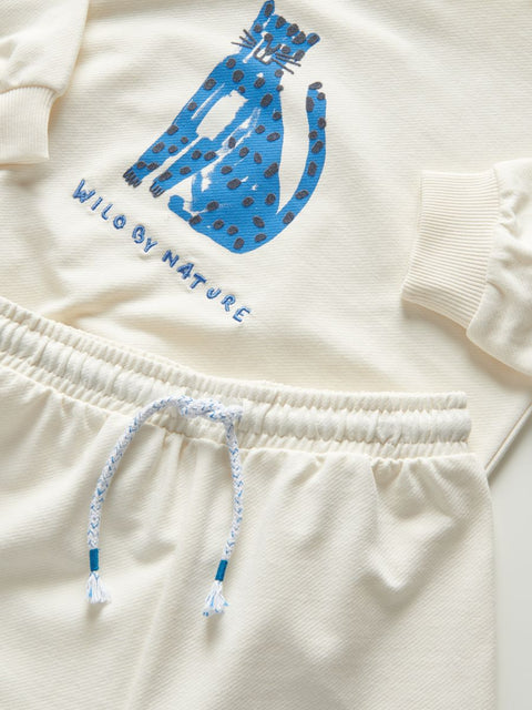 Reserved Baby Boy White Printed Knitted Set | Reserved In Lebanon