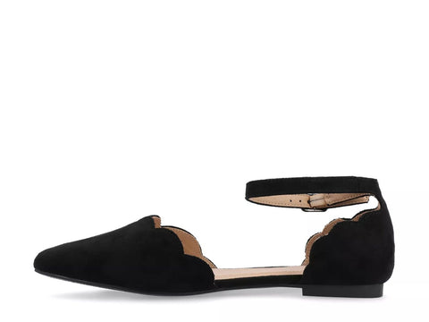Journee Collection Women's Black suede Lana Flat |Journee Collection In Lebanon