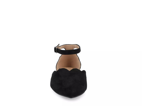 Journee Collection Women's Black suede Lana Flat |Journee Collection In Lebanon