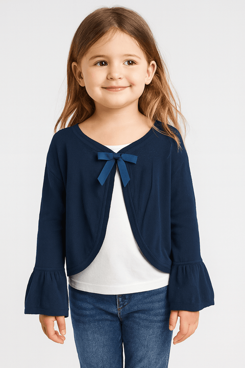 Boboli Girl's Navy Long-Sleeve Cardigan| Boboli in Lebanon