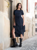 Sinsay Women's Dark Navy Short Sleeve Dress | Sinsay In Lebanon