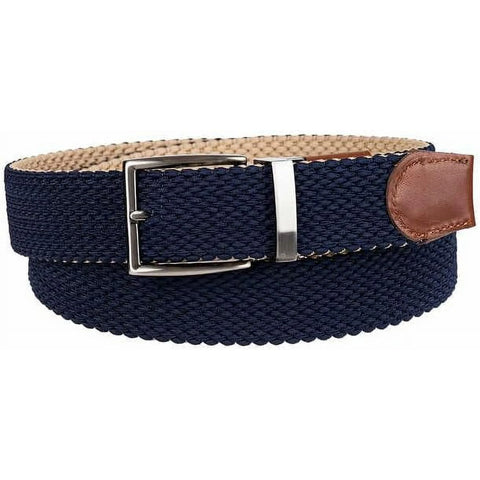 Tommy Bahama Men's Beige & Navy Reversible Braided Stretch Belt | Tommy Bahama In Lebanon