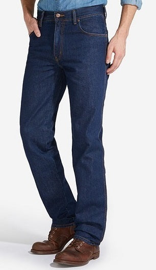 Wrangler Men's Dark  Blue Non-Strirch Jeans | Wranngler In Lebanon
