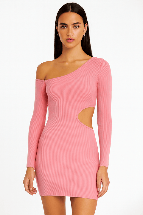 LeGer Women's Pink Long-Sleeve Dress| LeGer in Lebanon