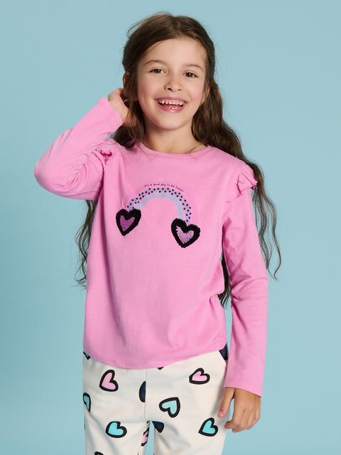Sinsay Baby Girl's Pink Embroidered Long Sleeve Blouse | Sinsay In Lebanon