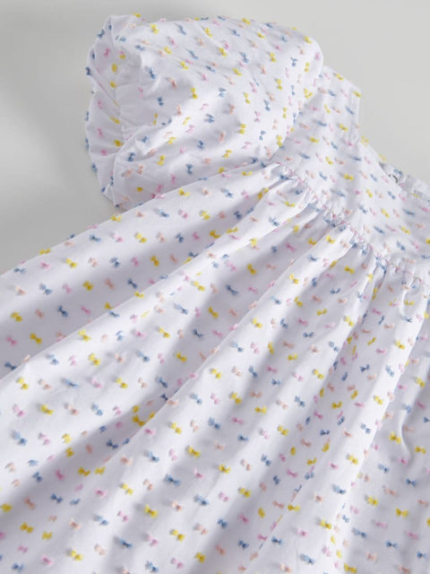 Reserved Baby Girl's White with a pattern Dress | Reserved in Lebanon