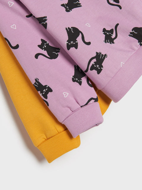 Sinsay Fox & Bunny Baby Girl's Multicolor Sweatshirts Pack Of 2pcs | Sinsay In Lebanon