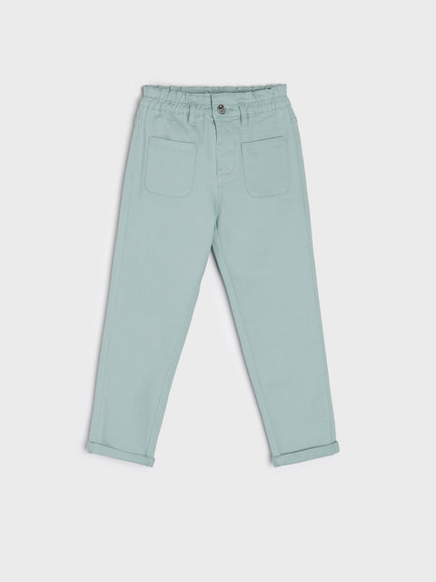 Sinsay Baby Girl's Light Green Paperbag Jeans | Sinsay In Lebanon