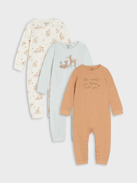 Sinsay Baby Girl's Multicolor Overalls 3 Pack | Sinsay In Lebanon
