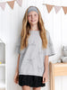 Sinsay Girl’s Grey Bow Print Oversized T-Shirt | Sinsay in Lebanon