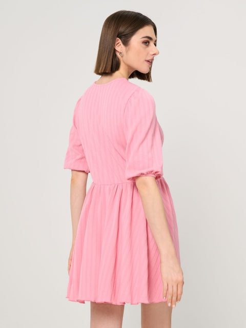 Sinsay Women's Pink Decorative Ties Mini Dress | Sinsay In Lebanon