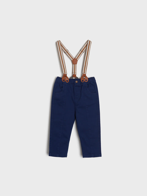 Sinsay Baby Boy's Navy Skinny Jeans With Suspenders | Sinsay In Lebanon