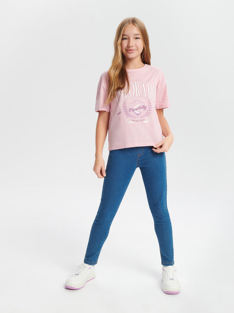 Sinsay Girl's Blue Jeggings | Sinsay In Lebanon