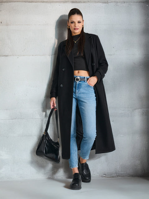 Sinsay Women's Navy Mid Waist  Skinny Jeans | Sinsay in lebanon