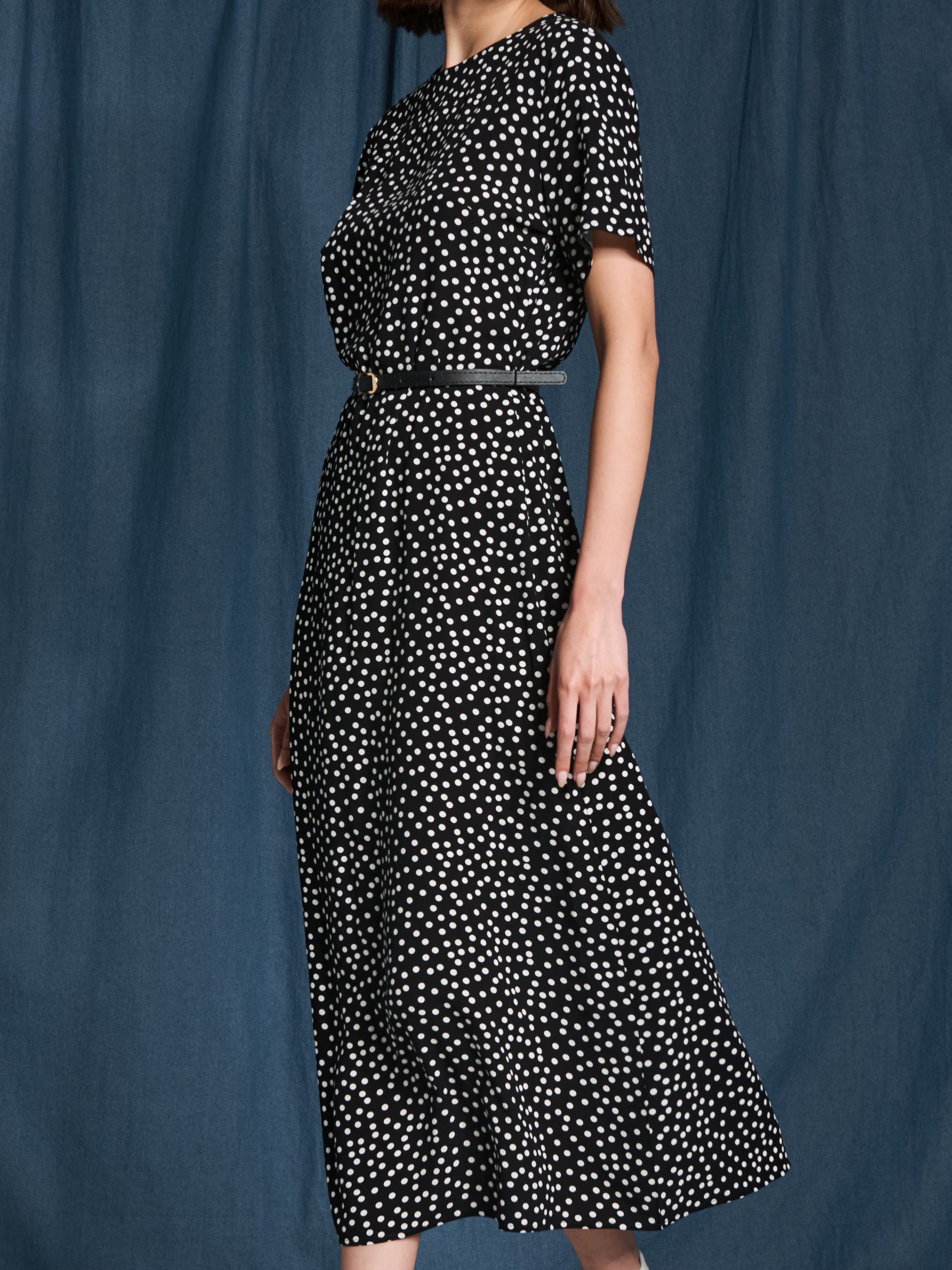 Sinsay Women's Black & White Polka Dot Dress | Sinsay In Lebanon
