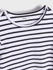 Sinsay Girl's White & Black Striped T-Shirt | Sinsay In Lebanon