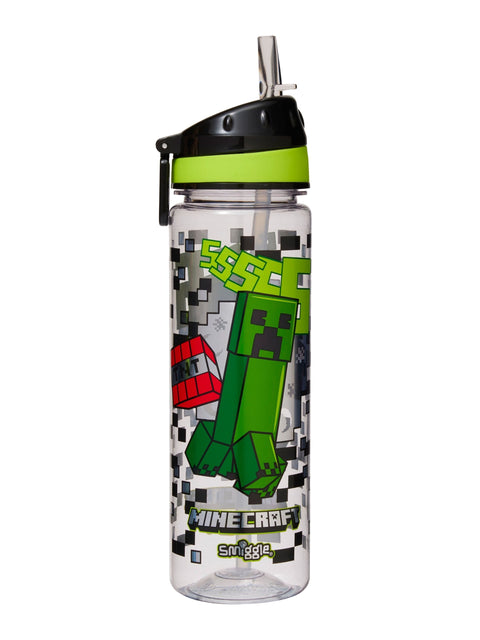 Smiggle Minecraft Drink Up Plastic Water Bottle 650ml