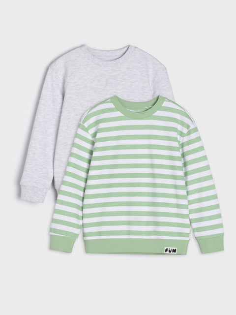 Sinsay Boy's Light Grey Sweatshirts 2 Pack | Sinsay In Lebanon