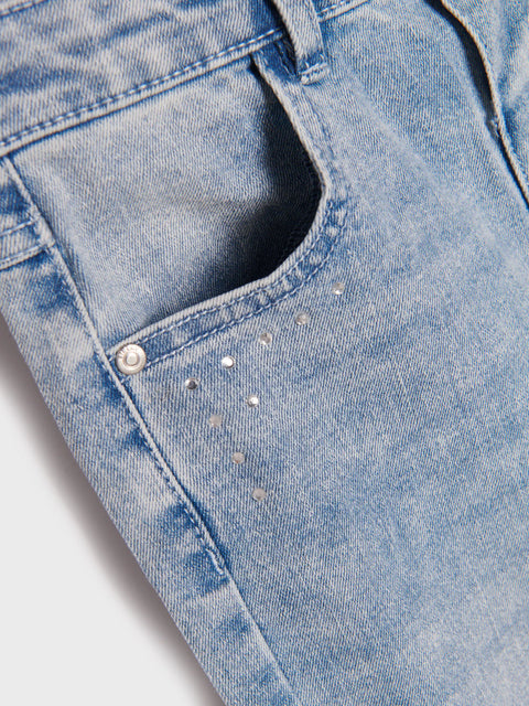 Sinsay Girl's Blue Denim Mom Jeans | Sinsay In Lebanon