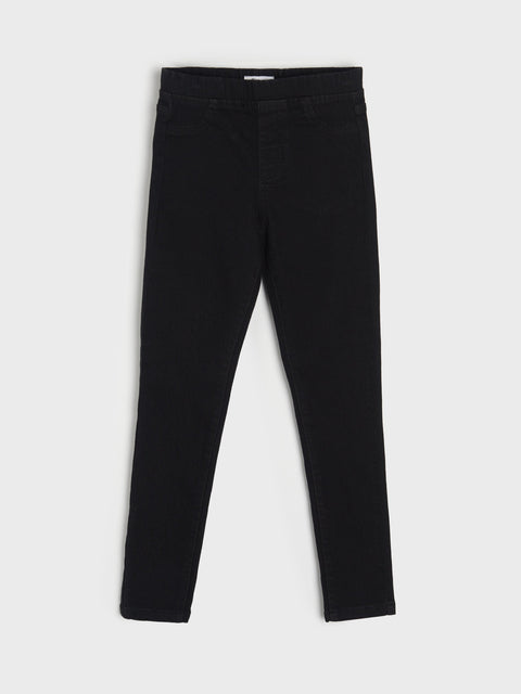Sinsay Girl's Black Elastic waistband Jeans | Sinsay in Lebanon