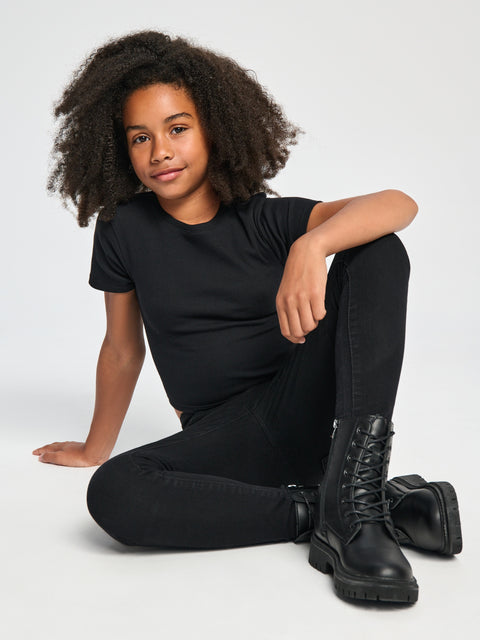 Sinsay Girl's Black Elastic waistband Jeans | Sinsay in Lebanon