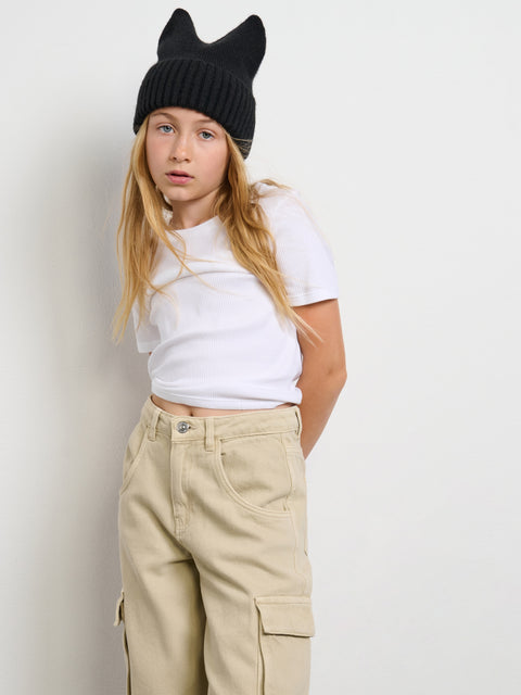 Sinsay Girl's Black/White Pack Of 2 T-Shirts   | Sinsay in Lebanon