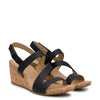 Naturalizer Women's Black Adria Wedge Sandals | Naturalizer In Lebanon