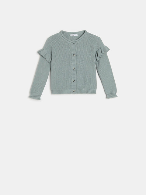 Sinsay Baby Girl's Mint Green Button-Front Cardigan | Sinsay In Lebanon